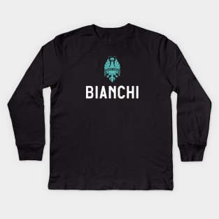 Bianchi Bike Potrait Logo Kids Long Sleeve T-Shirt